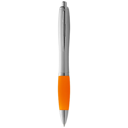 Nash ballpoint pen in silver-and-orange
