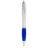 Nash ballpoint pen in silver-and-royal-blue