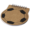 Score football shaped notebook in natural