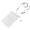 Splash smartphone waterproof touch screen pouch in white-solid-and-transparent-clear