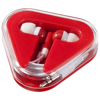 Rebel Earbuds in red-and-white-solid