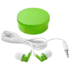 Versa earbuds in transparent-green-and-white-solid