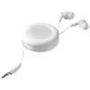 Reely retractable earbuds in white-solid