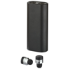 Metal TrueWirless Earbuds with Power Bank Case in black-solid