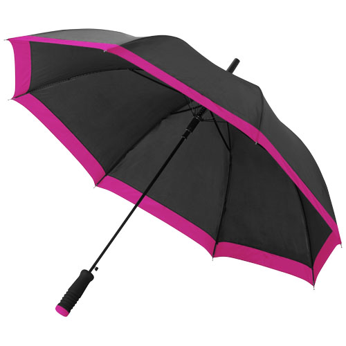 23'' Kris automatic open umbrella in magenta-and-black-solid