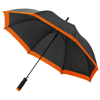 23'' Kris automatic open umbrella in orange-and-black-solid