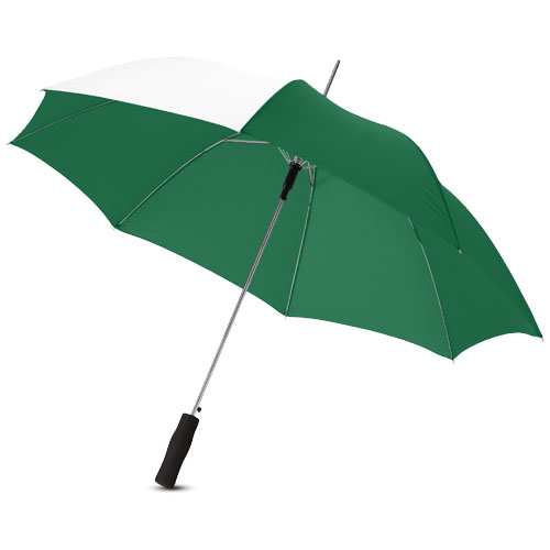 23'' Tonya automatic open umbrella in green-and-white-solid