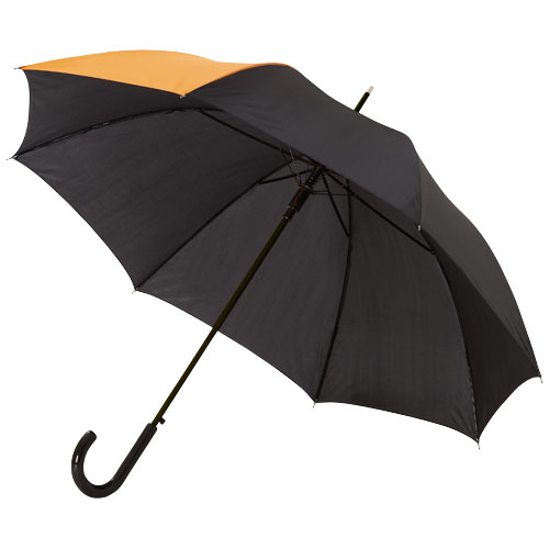 23'' Lucy automatic open umbrella in orange-and-black-solid