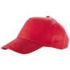 Memphis kids 5-panel cap in red