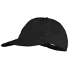 Basic 5-panel non woven cap in black-solid