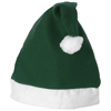 Christmas Hat in green-and-white-solid