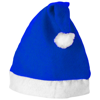 Christmas Hat in royal-blue-and-white-solid