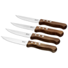 4-Piece jumbo steak knives in wood