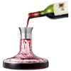 Flow wine decanter set in transparent-clear