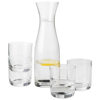 Prestige carafe with 4 glasses in transparent-clear