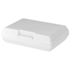 Oblong lunch box in white-solid