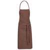Reeva cotton apron in brown