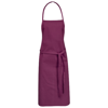 Reeva cotton apron in burgundy