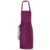 Zora adjustable apron in burgundy