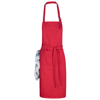 Zora adjustable apron in red