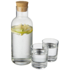 Lane carafe with glass set in transparent-clear
