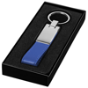 Strap key chain in blue-and-silver