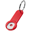 Shoppy coin holder key chain in red