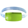 Raver wrist strap in lime-and-transparent