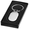 Barto key chain in silver-and-black-solid