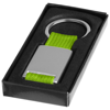 Alvaro key chain in silver-and-lime-green