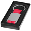 Alvaro key chain in silver-and-red