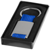 Alvaro key chain in silver-and-royal-blue