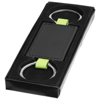 Felipe key chain in black-solid-and-lime