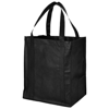 Liberty non woven grocery Tote in black-solid