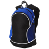 Boomerang backpack in black-solid-and-royal-blue
