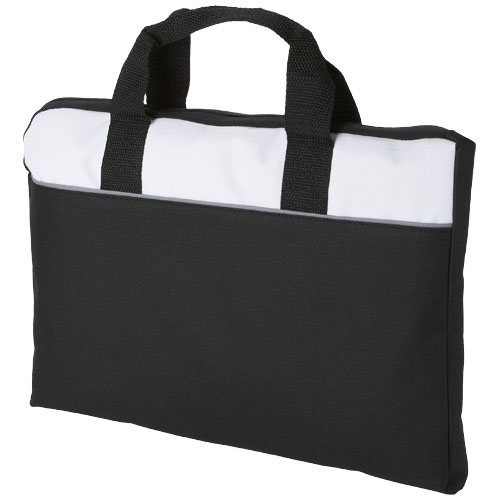 Tampa conference bag in black-solid-and-white-solid