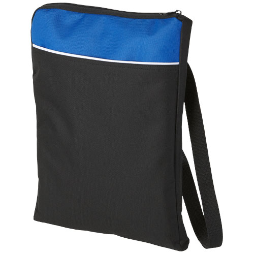 Miami shoulder bag in black-solid-and-royal-blue