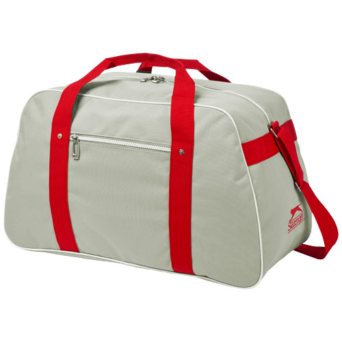 York sport bag in grey-and-red