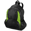 The Bamm-Bamm non woven backpack in black-solid-and-apple-green