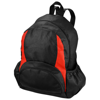 The Bamm-Bamm non woven backpack in black-solid-and-red