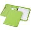 Ebony A4 zipper portfolio in apple-green