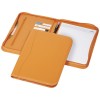 Ebony A4 zipper portfolio in orange