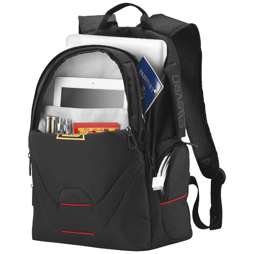 Motion 15'' laptop daypack in black-solid