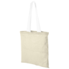 Nevada cotton tote in natural-and-white-solid