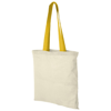 Nevada cotton tote in natural-and-yellow