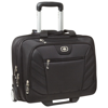 Lucin 17'' wheeled briefcase in black-solid
