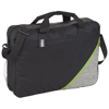 Corner Pocket Convention Briefcase in black-solid-and-lime