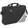 Corner Pocket Convention Briefcase in black-solid-and-white-solid