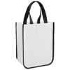 Acolla Small Laminated Shopper Tote in white-solid