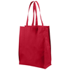 Conessa Mid-Size Laminated Shopper Tote in red